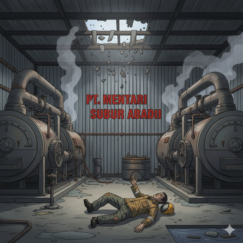 Buruh Tewas Jatuh dari Atap Pabrik Sawit Tanpa Pelindung Diri, PT Mentari Subur Abadi Salahkan Kontraktor